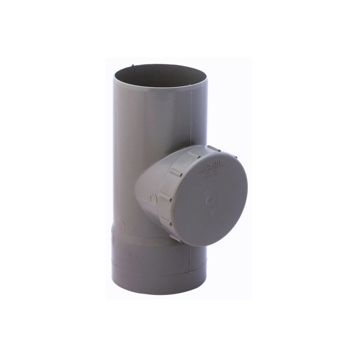 TEE REGISTRO PVC SANITARIO GRIS