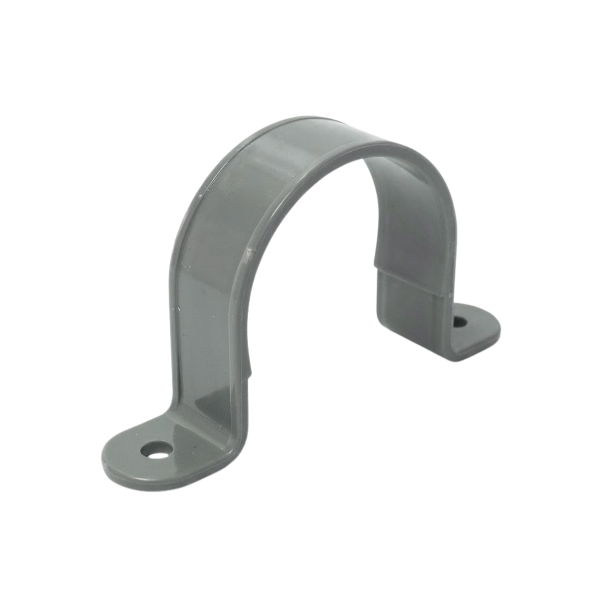 ABRAZADERA OMEGA PVC SANITARIO GRIS