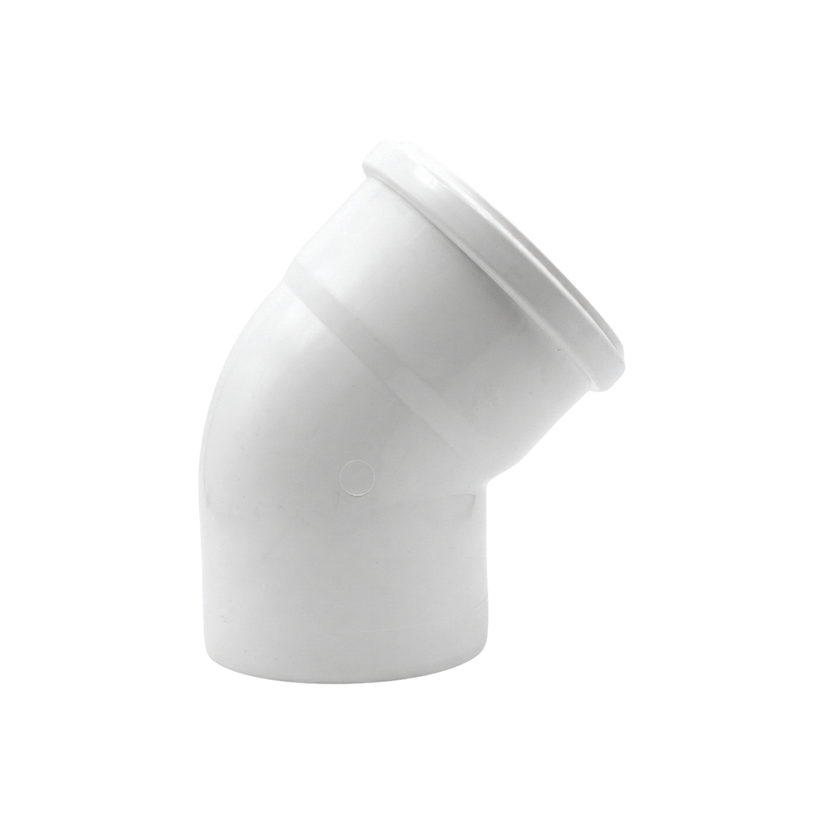 CODO 45º PVC SANITARIO BLANCO