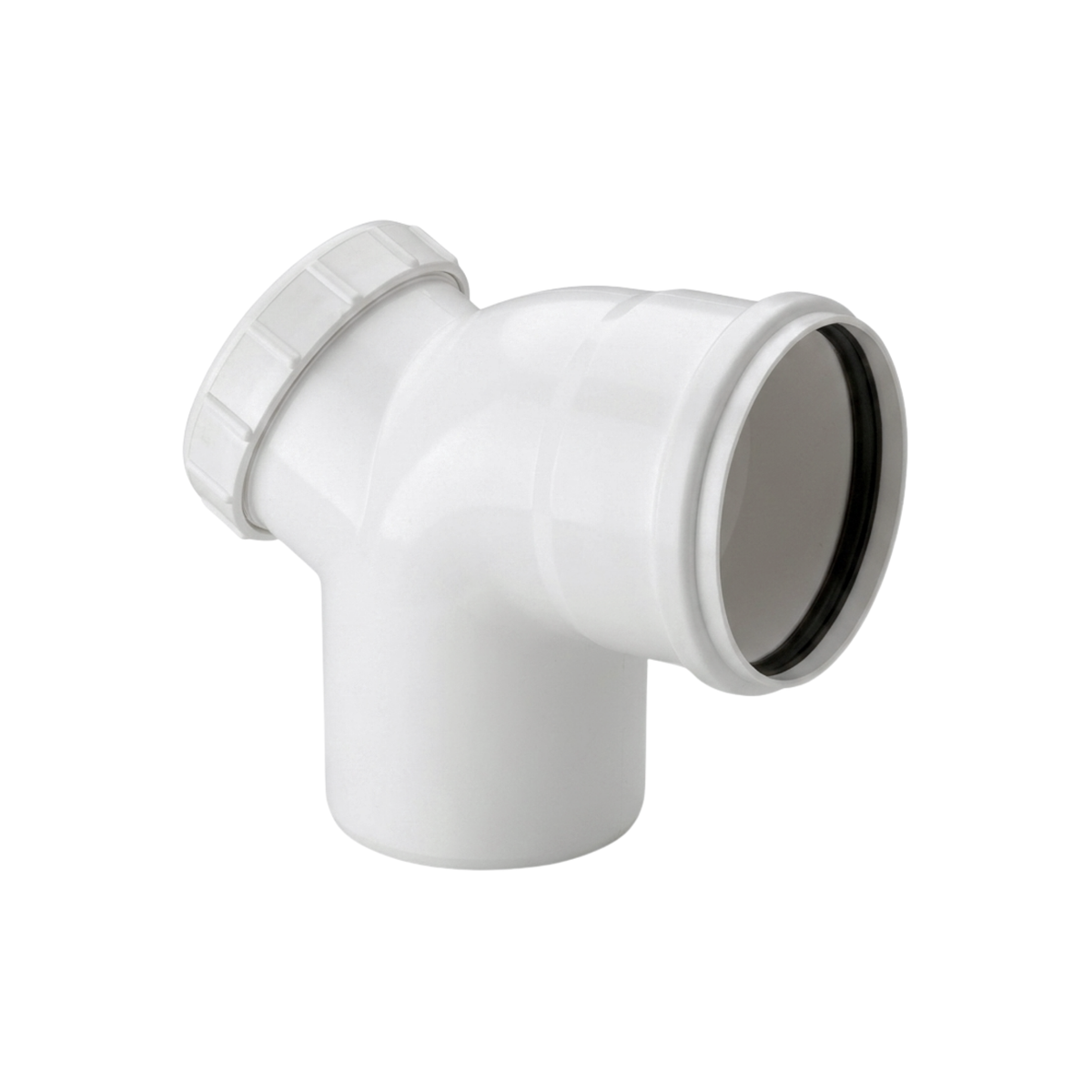 CODO REGISTRO 87.5º PVC SANITARIO BLANCO