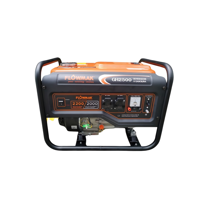 GENERADOR ELECTRICO A GASOLINA FLOWMAK GH2500 220V 2200W PM