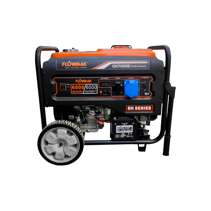 GENERADOR ELECTRICO A GASOLINA FLOWMAK GH7000E 220V 6000W PE