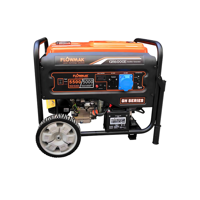 GENERADOR ELECTRICO A GASOLINA FLOWMAK GH6000E 220V 5000W PE