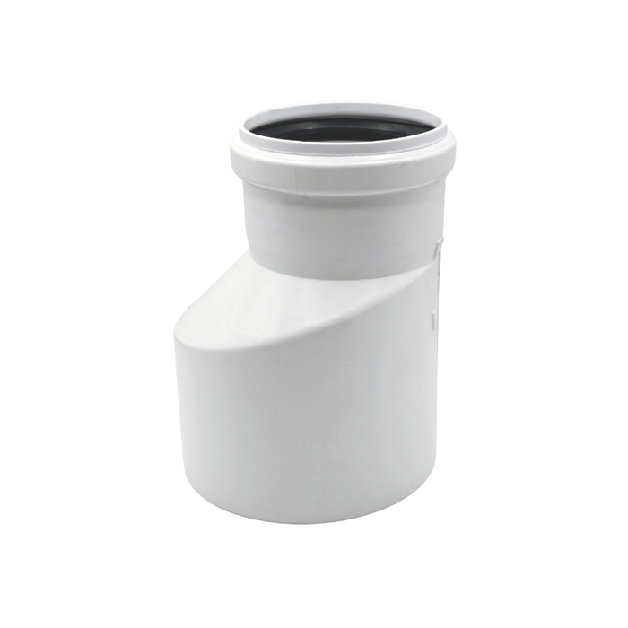 REDUCCIÓN EXCÉNTRICA PVC SANITARIO BLANCO
