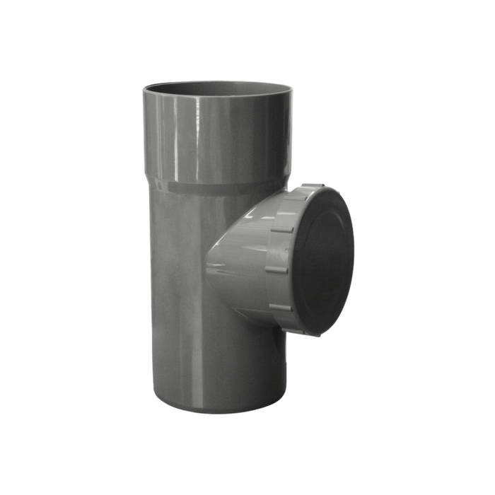 TEE REGISTRO PVC SANITARIO GRIS