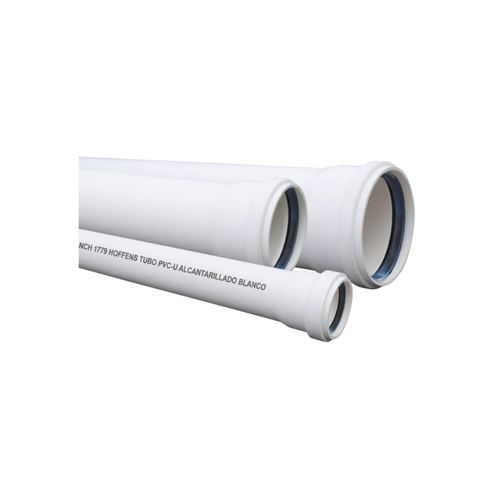 TUBERÍA SANITARIA BLANCA CON CAMPANA 6M