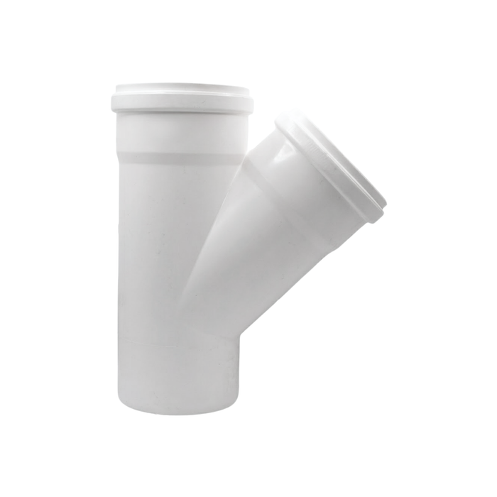 VEE 45º PVC SANITARIO BLANCO