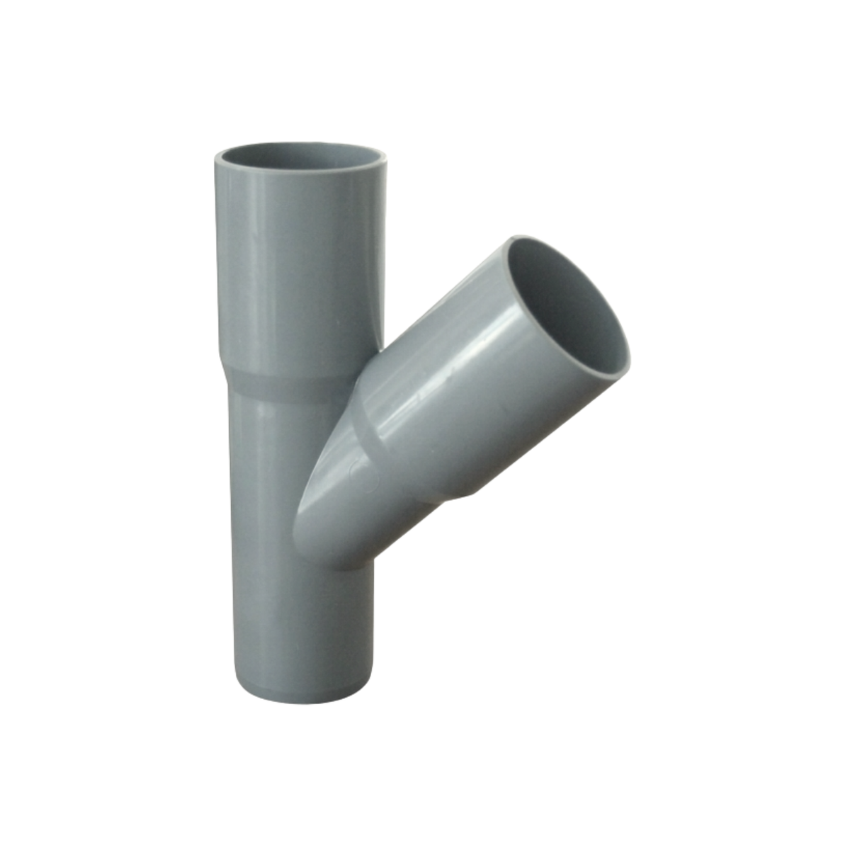 VEE 45º PVC SANITARIO GRIS